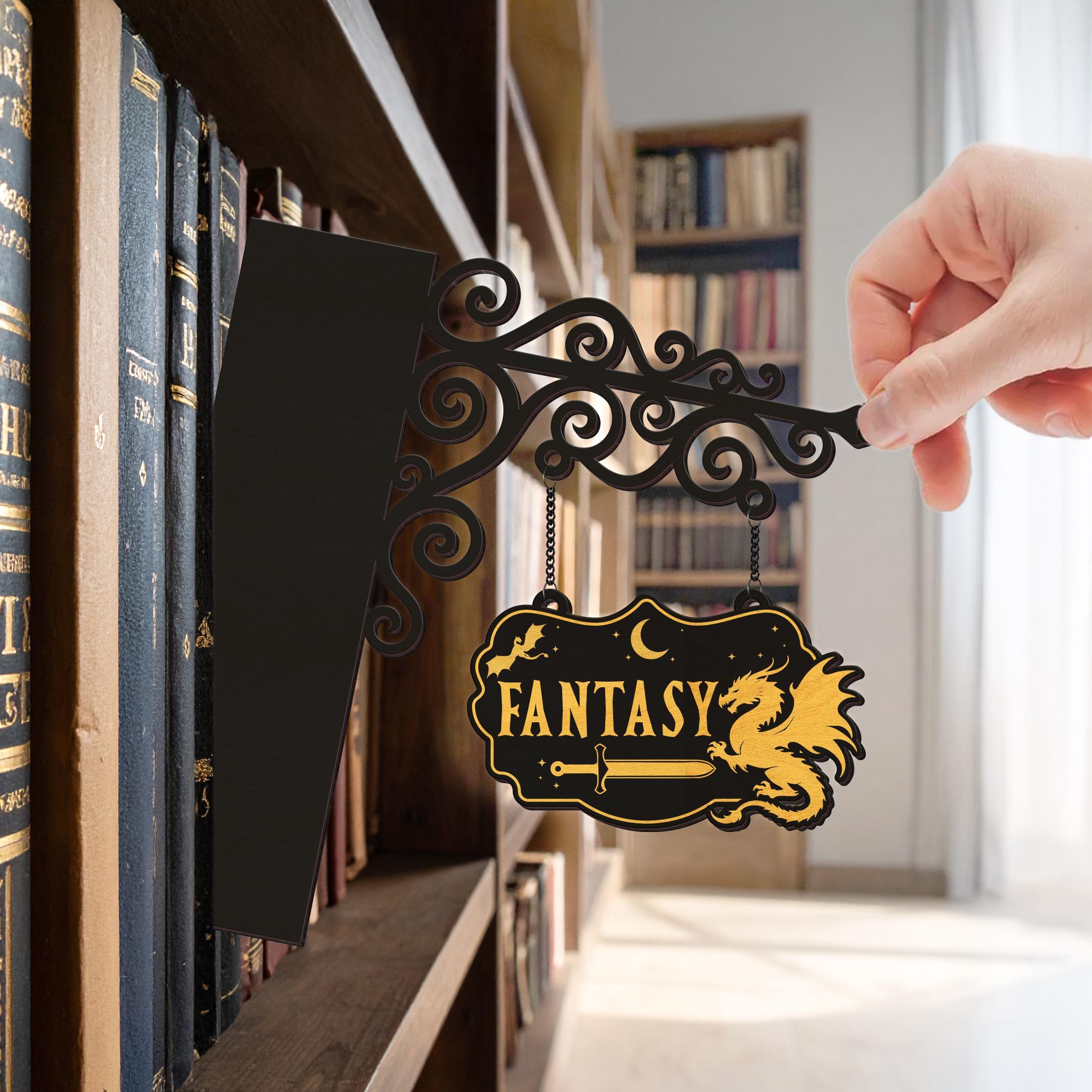 Personalized Book Genre Shelf Dividers, Library Signs for Book Lovers, Book Tavern Sign for Bookshelf Decor,Bookish Decor Library Room Decor Personalized Book Genre Shelf Dividers, Library Signs for Book Lovers, Book Tavern Sign for Bookshelf Decor,Bookish Decor Library Room Decor