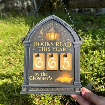 Custom Books Read Tracker,Books Read This Year Counter,Bookshelf Library Decor,Gift for Reader,Book Lover,Bookish Gift,Book End,Book Club