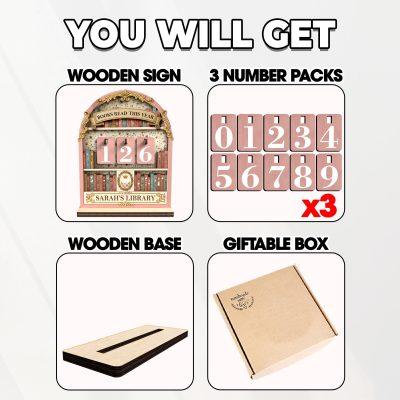 Vintage Book Read Tracker, Personalized Book Lover Gift, Reading Tracker,Library Decor, Books Read This Year Counter, Reading Lover Gift Vintage Book Read Tracker, Personalized Book Lover Gift, Reading Tracker,Library Decor, Books Read This Year Counter, Reading Lover Gift