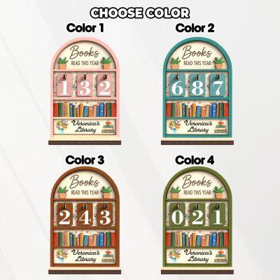 Custom Vintage Book Tracker,Books Read Tracker,Books Read This Year Counter,Book Lover,Library Reading Tracker,Bookshelf Decor,Reader Gift