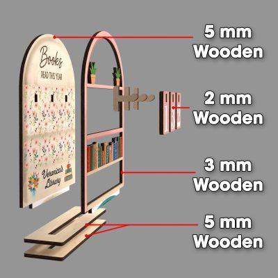 Custom Vintage Book Tracker,Books Read Tracker,Books Read This Year Counter,Book Lover,Library Reading Tracker,Bookshelf Decor,Reader Gift