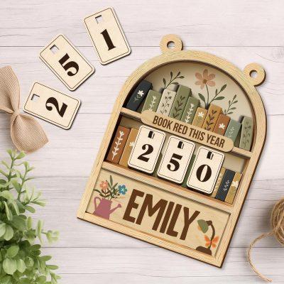 Personalized Book Holder, Books Read This Year Counter, TBR, Gift for Readers, Book Lover Gift, Bookshelf Decor, Gift For Book Club Member 3 Personalized Book Holder, Books Read This Year Counter, TBR, Gift for Readers, Book Lover Gift, Bookshelf Decor, Gift For Book Club Member 3