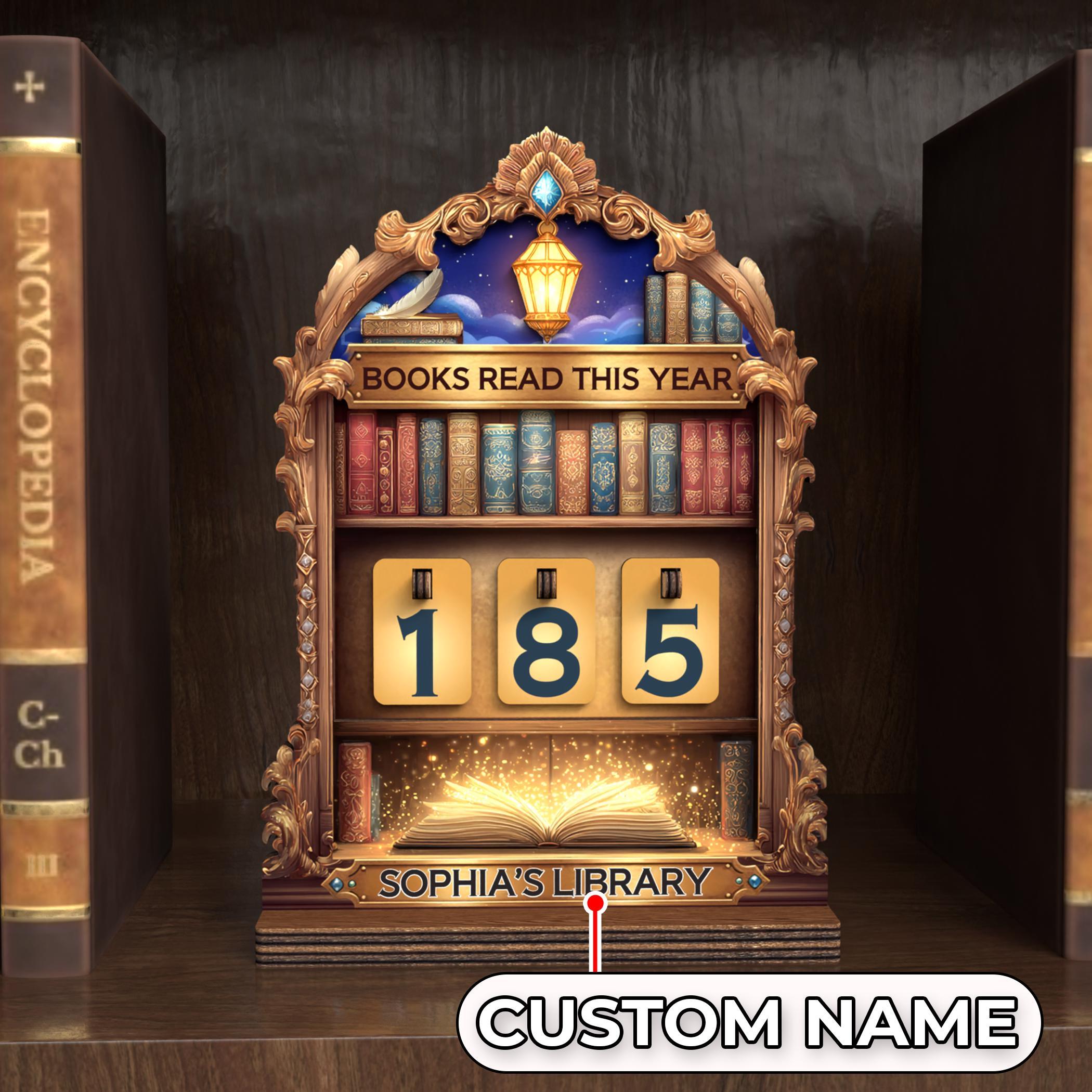 Custom Books Read Tracker,Books Read This Year Counter,Book Lover,Book Tracker,Library Bookshelf Decor,Reader Gift,Reading Lover,Book End Custom Books Read Tracker,Books Read This Year Counter,Book Lover,Book Tracker,Library Bookshelf Decor,Reader Gift,Reading Lover,Book End
