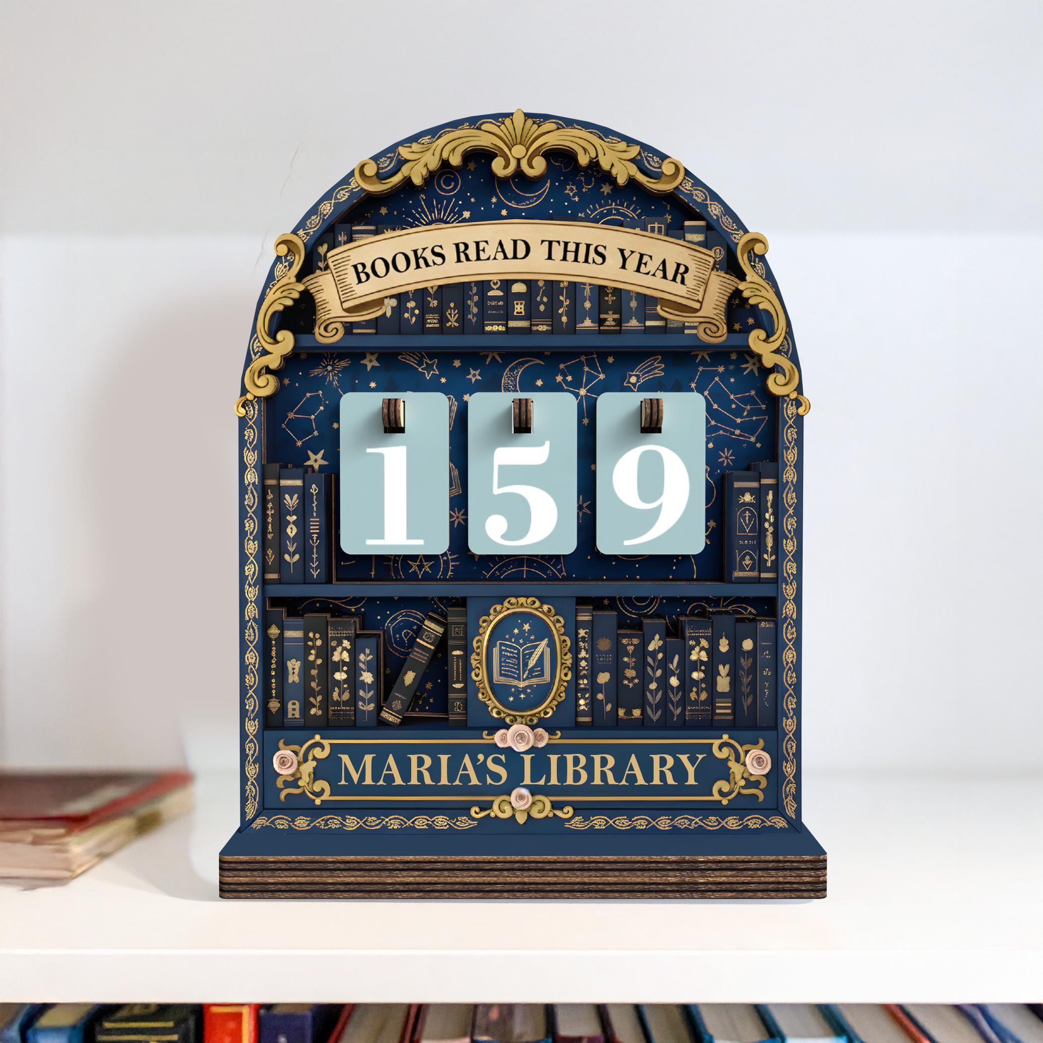 Vintage Book Read Tracker, Personalized Book Lover Gift, Reading Tracker, Books Read This Year Counter, Reading Lover Gift, Library Decor Vintage Book Read Tracker, Personalized Book Lover Gift, Reading Tracker, Books Read This Year Counter, Reading Lover Gift, Library Decor