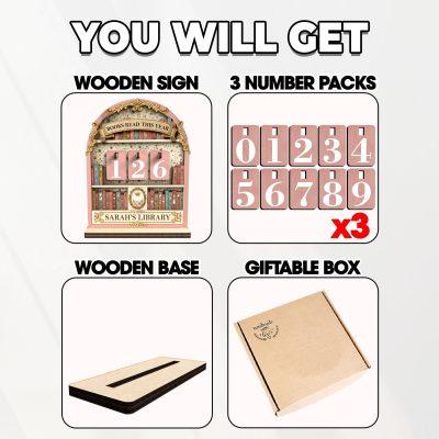 Vintage Book Read Tracker, Personalized Book Lover Gift, Reading Tracker, Books Read This Year Counter, Reading Lover Gift, Library Decor Vintage Book Read Tracker, Personalized Book Lover Gift, Reading Tracker, Books Read This Year Counter, Reading Lover Gift, Library Decor