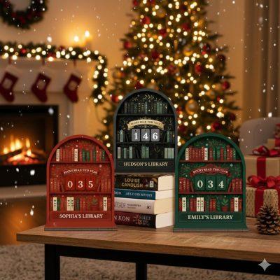 Personalized Christmas Books Read Tracker - Books Read This Year, Vintage Book Lovers Gift, Reader Christmas Gift, Book Exchange Gift Personalized Christmas Books Read Tracker - Books Read This Year, Vintage Book Lovers Gift, Reader Christmas Gift, Book Exchange Gift