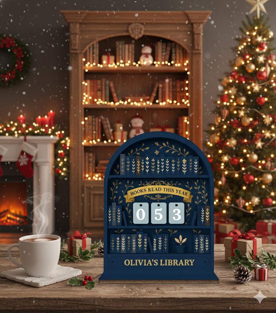Personalized Christmas Books Read Tracker - Books Read This Year, Vintage Book Lovers Gift, Reader Christmas Gift, Book Exchange Gift Personalized Christmas Books Read Tracker - Books Read This Year, Vintage Book Lovers Gift, Reader Christmas Gift, Book Exchange Gift