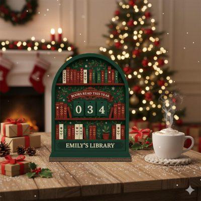 Personalized Christmas Books Read Tracker - Books Read This Year, Vintage Book Lovers Gift, Reader Christmas Gift, Book Exchange Gift Personalized Christmas Books Read Tracker - Books Read This Year, Vintage Book Lovers Gift, Reader Christmas Gift, Book Exchange Gift