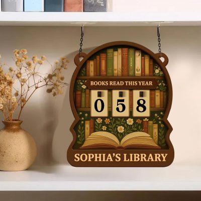 Personalized Floral Books Read Tracker – Bookshelf Counter For Book Club Gift, Bookish Decor, Xmas Gift for Readers, Books Read This Year Personalized Floral Books Read Tracker – Bookshelf Counter For Book Club Gift, Bookish Decor, Xmas Gift for Readers, Books Read This Year