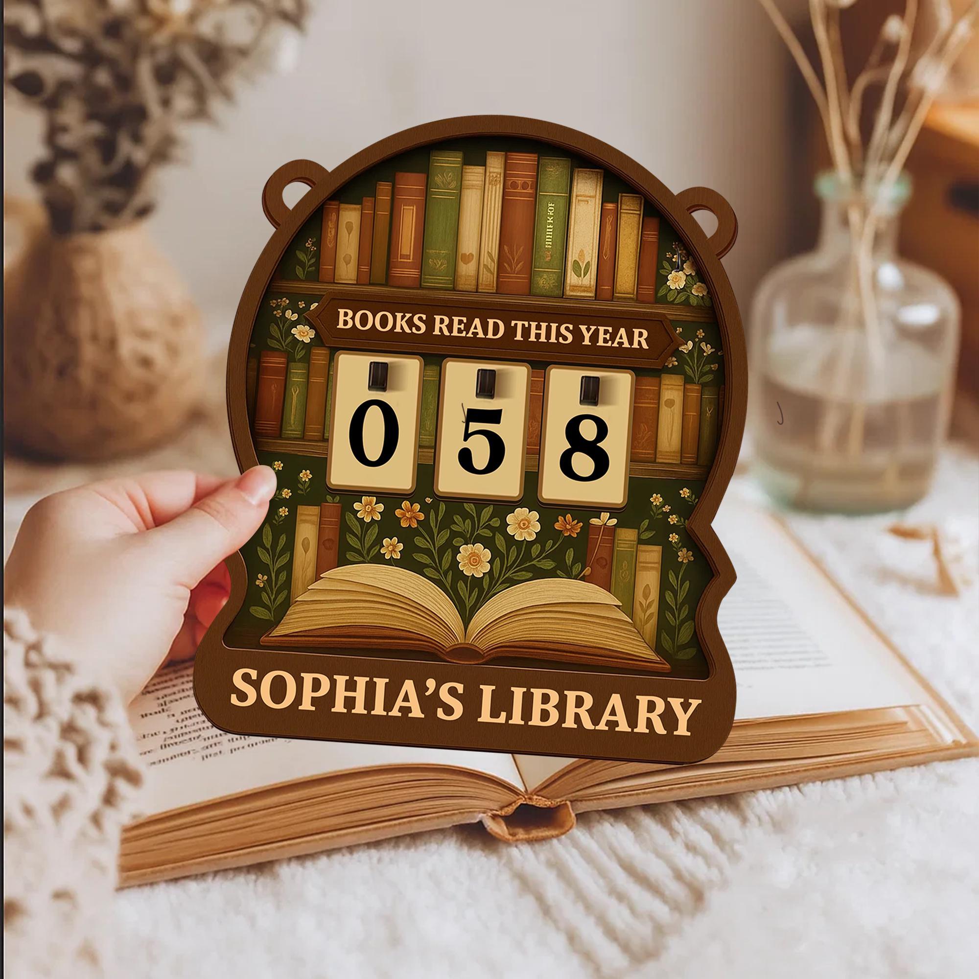 Personalized Floral Books Read Tracker – Bookshelf Counter For Book Club Gift, Bookish Decor, Xmas Gift for Readers, Books Read This Year Personalized Floral Books Read Tracker – Bookshelf Counter For Book Club Gift, Bookish Decor, Xmas Gift for Readers, Books Read This Year