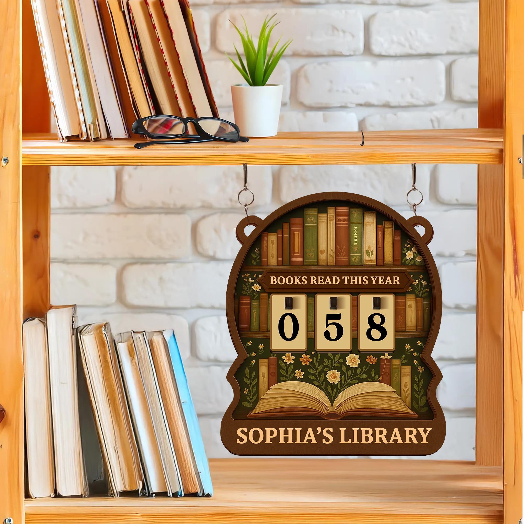 Personalized Floral Books Read Tracker – Bookshelf Counter For Book Club Gift, Bookish Decor, Xmas Gift for Readers, Books Read This Year Personalized Floral Books Read Tracker – Bookshelf Counter For Book Club Gift, Bookish Decor, Xmas Gift for Readers, Books Read This Year