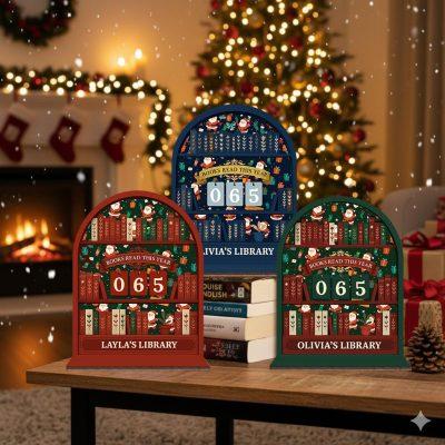Personalized Christmas Books Read Tracker - Books Read This Year, Vintage Book Lovers Gift, Exchange Gift, Reader Christmas Gift Personalized Christmas Books Read Tracker - Books Read This Year, Vintage Book Lovers Gift, Exchange Gift, Reader Christmas Gift