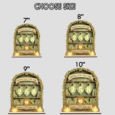 Personalized Book Lovers Decor, Fairy Library decor, Book counter sign, Fantasy Reading Trackers, Books read year Counter, Reading Tracker