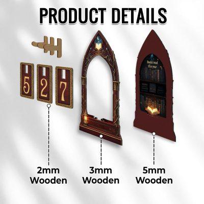 Personalized Fantasy Gothic Book Tracker Sign, Book Lover Gif, Reader Gift, Reading Challenge, Dark Academia Bookshelf Decor, Bookish Gift